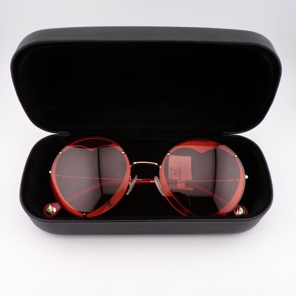 Carolina Herrera Heart Cut Out Shades, Round Rimless Stainless Steel Unique Y2K main image 14